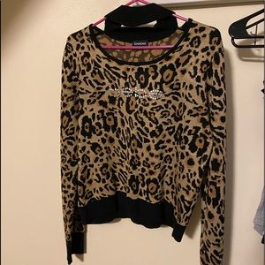 Brand new Bebe leopard sweater